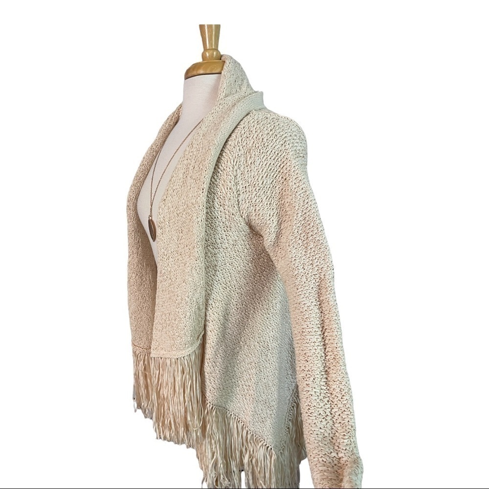 BCBG MaxAzria, fringe cardigan, EUC - Picture 2 of 7